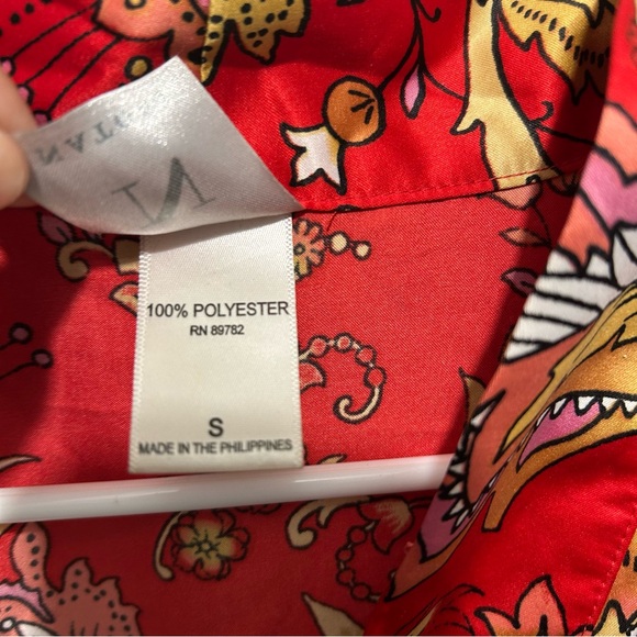 Natori Robe Long Floral Cherry Blossom Kimono Lingerie Pockets Artsy - Picture 7 of 11